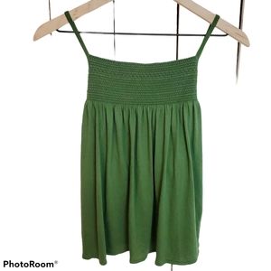 Vintage J. Crew Womens Vtg Green Tank Top Size XS